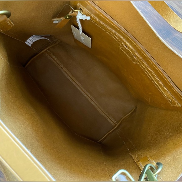 NWT/Madewell The medium Tote Bag Mustard - Picture 8 of 13